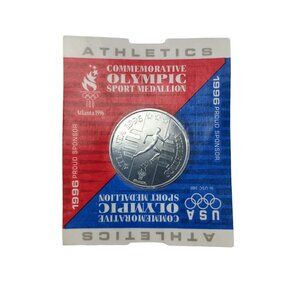 Athletics 1996 USA Olympic Sport Medallion Atlanta Sealed Coin Vintage